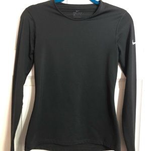 Long sleeve fitted Nike Pro top